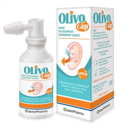 Olivocap, spray do usuwania woskowiny usznej, 40 ml