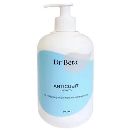 Dr Beta Anticubit, naturalny balsam do pielęgnacji skóry narażonej na odleżyny, 500 ml