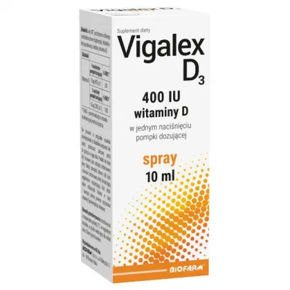 Vigalex D3, witamina D 400 IU, spray, 10 ml