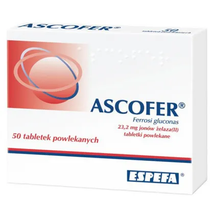 Ascofer 200 mg, 50 tabletek powlekanych