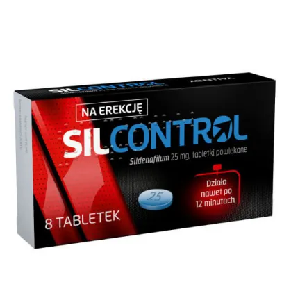 Silcontrol 25mg, na erekcję, 8 tabletek