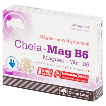 Olimp, Chela-Mag B6, 30 kapsułek