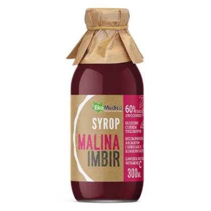 EkaMedica Syrop Malina Imbir, 300 ml