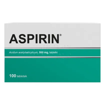Aspirin, 500 mg, 100 tabletek (import równoległy Forfarm)