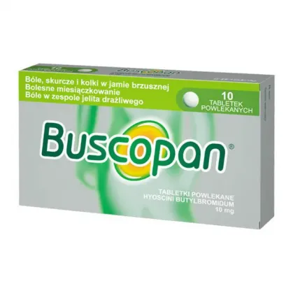 Buscopan 10 mg, 10 tabletek