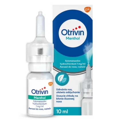 Otrivin Menthol 1 mg/ ml, aerozol do nosa, 10 ml (import równoległy Delfarma)
