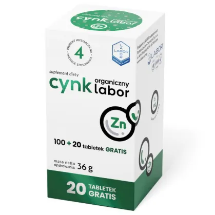 Cynk Organiczny Labor, 120 tabletek