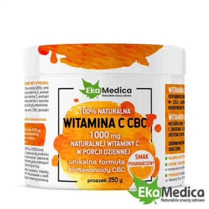 EkaMedica 100% Naturalna witamina C CBC, proszek, 250g