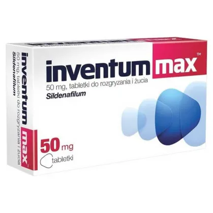 Inventum Max 50 mg, 4 tabletki do rozgryzania i żucia