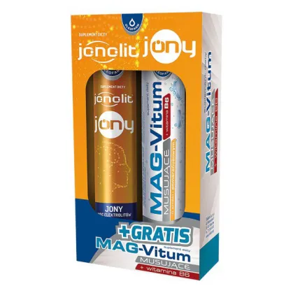 Jonolit Jony, 20 tabletek musujących + Mag-Vitum B6, 20 tabletek musujących gratis