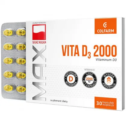 Max Vita D3 2000, 30 kapsułek