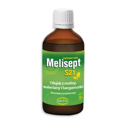 Melisept S21, olejek z melisy, waleriany i bergamotki, 10 ml