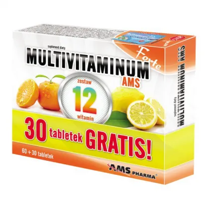 Multivitaminum AMS Forte, 90 tabletek