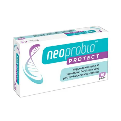 Neoprobio Protect, globulki dopochwowe, 10 sztuk