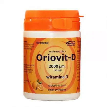 Oriovit-D 2000 j.m. 50 µg, 100 tabletek do żucia