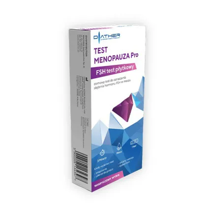 Diather Test Menopauza Pro, domowy test do oznaczania stężenia FSH w moczu, 1 sztuka