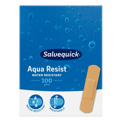 Salvequick Aqua Resist, plastry wodoodporne, 25 mm x 72 mm, 100 sztuk