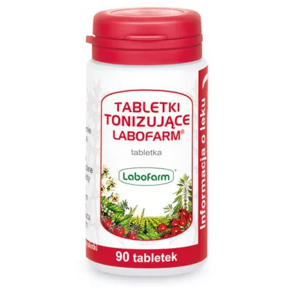 Tabletki tonizujące Labofarm 150 mg + 30 mg + 100 mg + 40 mg, 90 tabletek
