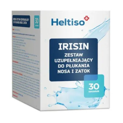 Heltiso Irisin, Zestaw uzupełniający do płukania nosa i zatok, 30 saszetek