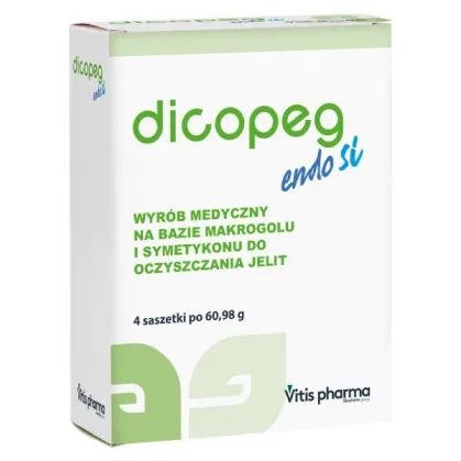 Dicopeg Endo Si, proszek do sporządzania roztworu doustnego w saszetkach, 4 x 60,98 g