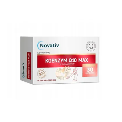 Novativ Koenzym Q10 Max, 30 kapsułek