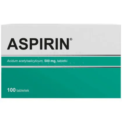 Aspirin 500 mg, 100 tabletek (import równoległy Allpharm)