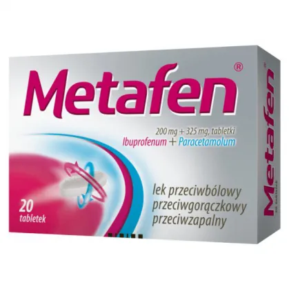 Metafen 200 mg + 325 mg, 20 tabletek