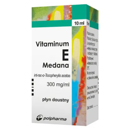 Vitaminum E, płyn doustny, 0,3 g/ ml 10 ml