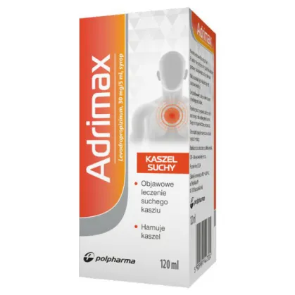 Adrimax, syrop 0,03 g/5ml, 120 ml