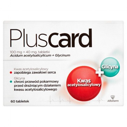 Pluscard 100mg + 40mg, 60 tabletek