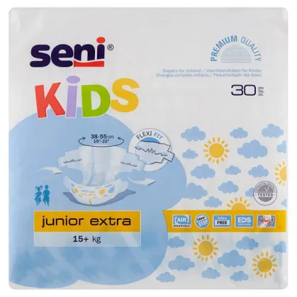 Seni Kids, pieluchomajtki, Junior Extra, od 15 kg, 30 sztuk