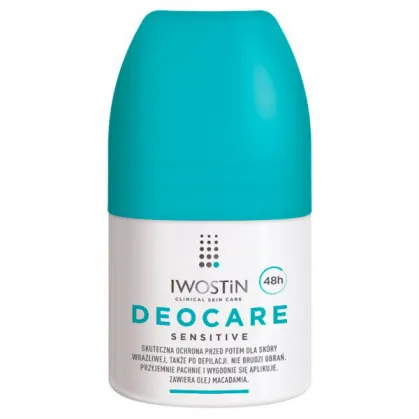 Iwostin Deocare Sensitive, antyperspirant do skóry wrażliwej, roll-on, 50 ml