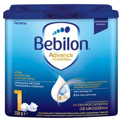 Bebilon Advance Pronutra 1, mleko początkowe, od urodzenia, 350 g