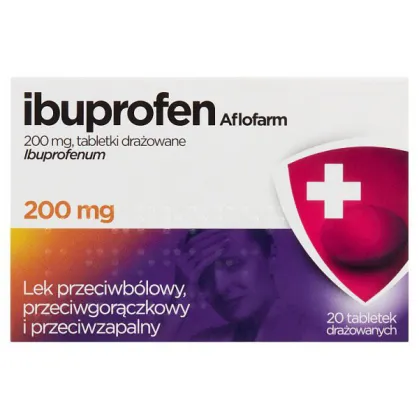 Ibuprofen Aflofarm 200mg, 20 tabletek