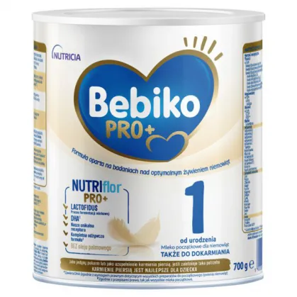 Bebiko Pro+ 1 Nutriflor Pro+, mleko początkowe, od urodzenia, 700 g