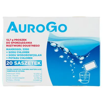AuroGo, proszek do sporządzania roztworu doustnego, 13,7g, 20 saszetek