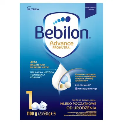 Bebilon Advance Pronutra 1, mleko początkowe, od urodzenia, 1100 g