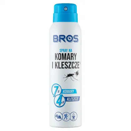 Bros Aktywna Ochrona, spray na komary i kleszcze, DEET 15%, 90 ml