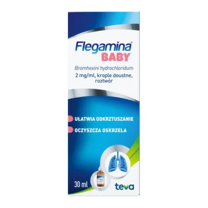Flegamina Baby 2 mg/ml, krople doustne, roztwór, 30 ml