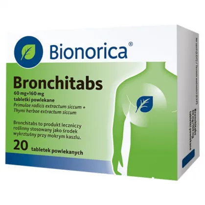 Bronchitabs 60 mg + 160 mg, 20 tabletek