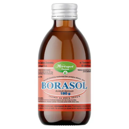 Borasol 0,03 g/ g, roztwór na skórę, 190 g