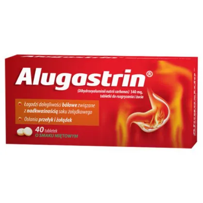 Alugastrin 340mg, 40 tabletek do żucia