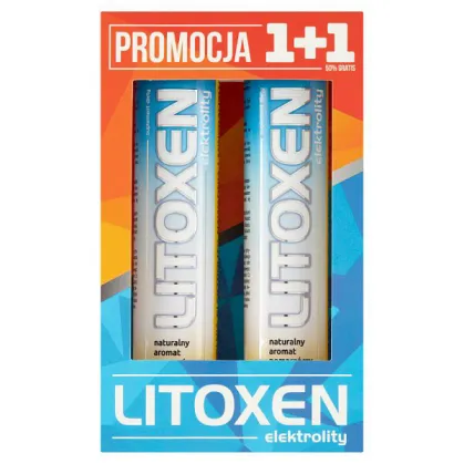 Litoxen Elektrolity, smak pomarańczowy, 2 x 20 tabletek musujących