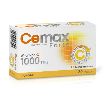 CeMax Forte, witamina C 1000mg, 30 tabletek