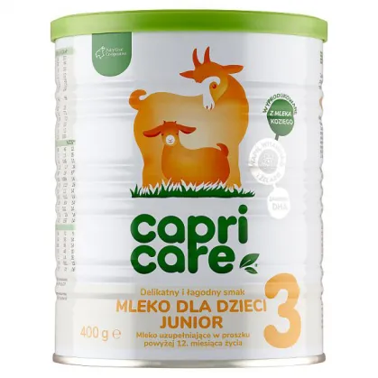CapriCare 3 Junior, mleko następne na mleku kozim, powyżej 12 miesiąca życia, 400g
