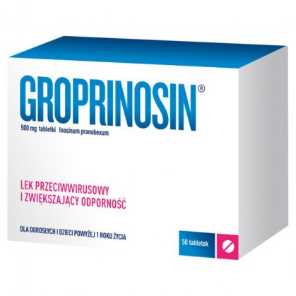 Groprinosin 500mg, 50 tabletek