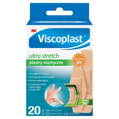 Plastry Viscoplast Ultra Stretch, 20 sztuk