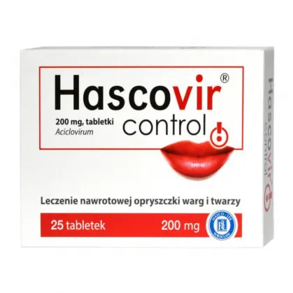 Hascovir Control 200mg, 25 tabletek