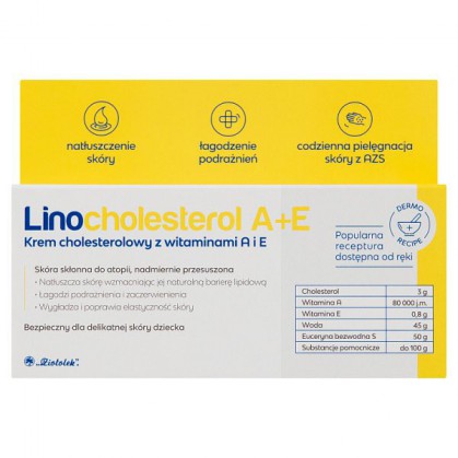 Linocholesterol A+E, krem cholesterolowy z witaminami A i E, 50 g