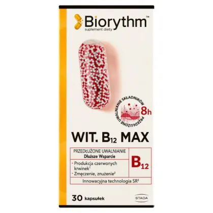 Biorythm Witamina B12 Max, 30 kapsułek
